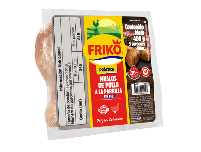 Muslos de pollo a la parrilla Friko